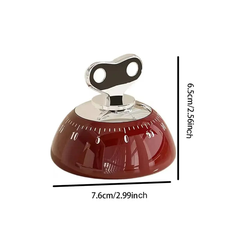 Kitchen Timer with Magnetic Attachment, 60-Minute Countdown, and Audible Alarm