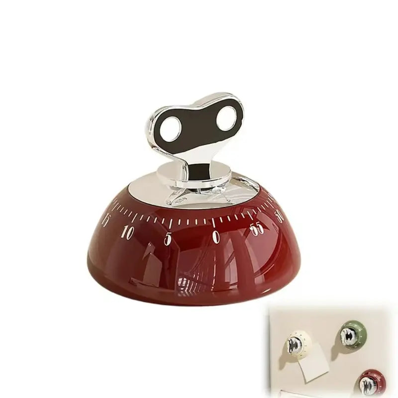 Kitchen Timer with Magnetic Attachment, 60-Minute Countdown, and Audible Alarm